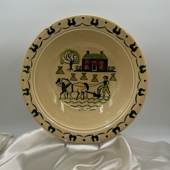 VTG HOMESTEAD PATTERN Metlox Vernon Ware Vegetable Serving Bowl 10" Diameter - Picture 1 of 4